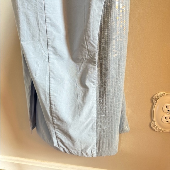 By Anthropologie • NWT Strapless Slim Midi Dress Blue Sequin 16 Party Cocktail - Picture 7 of 13